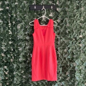 NWT J. Crew size 0 Vibrant Coral Mini Dress Tag $228